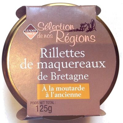 Rillettes de maquereaux de bretagne, à la moutarde à l'ancienne (Leader Price)