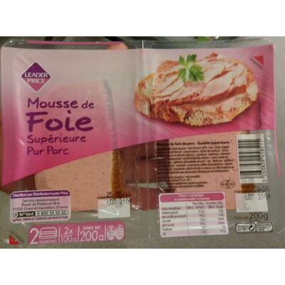 Mousse de foie supérieure pur porc (Leader Price)