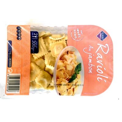 Ravioli au jambon aux œufs frais (Leader Price)
