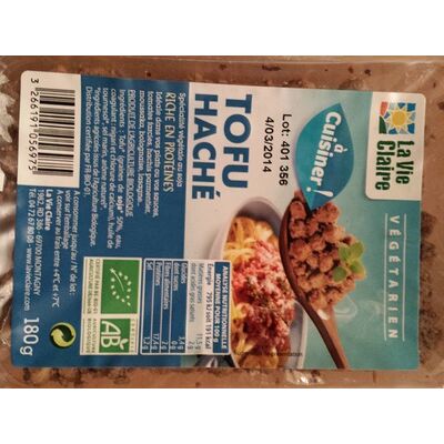 Tofu haché (La Vie Claire)