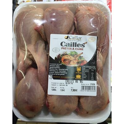 Cailles prêtes à cuire (Caillor)