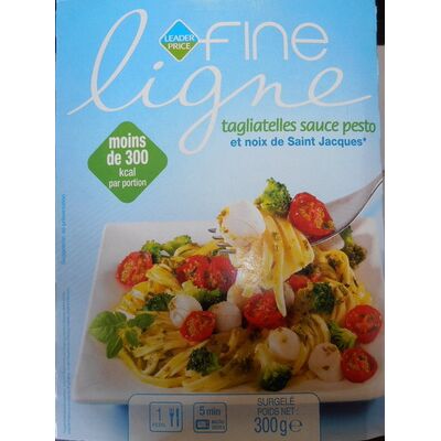 Tagliatelles sauce pesto et noix de saint jacques*, surgelé (Leader Price Fine Ligne - Dlp (distribution Leader Price))