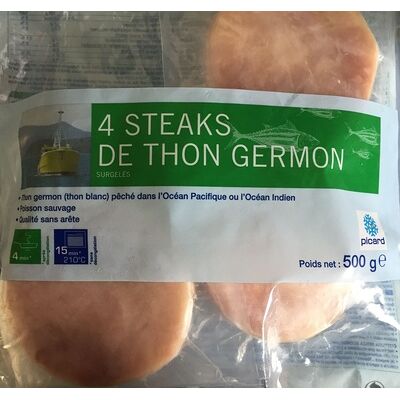 4 steaks de thon germon (Picard)