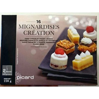 16 mignardises création (Picard)