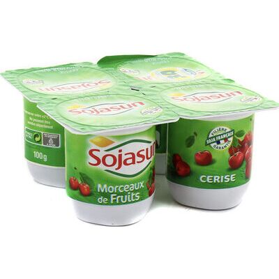Sojasun cerise (4 pots) (Sojasun)