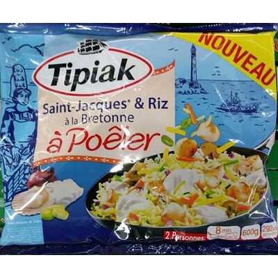 Saint-jacques* & riz à la bretonne à poêler, surgelé (Tipiak)
