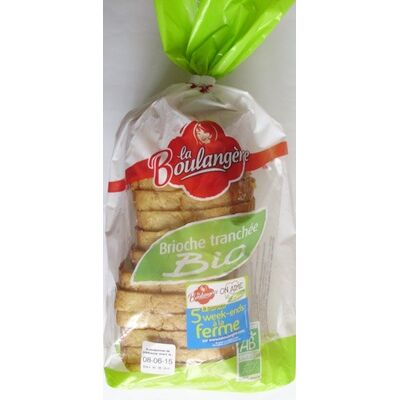 Brioche tranchée bio (La Boulangère)