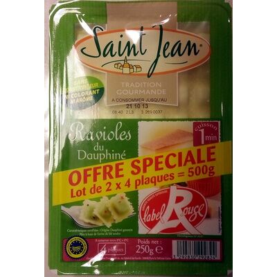 Ravioles du dauphiné igp label rouge (Saint Jean)