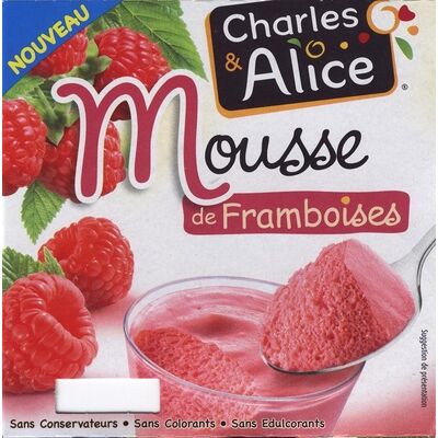 Mousse de framboises (Charles & Alice)