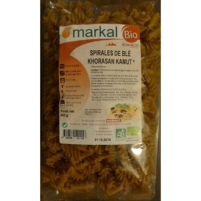 Spirales de blé khorasan kamut (Markal)