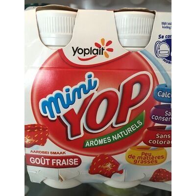 Mini yop goût fraise (Yoplait)