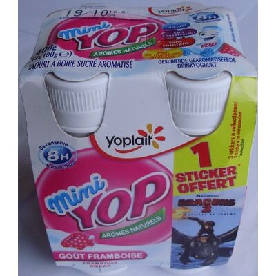 Mini yop, goût framboise (Yoplait)