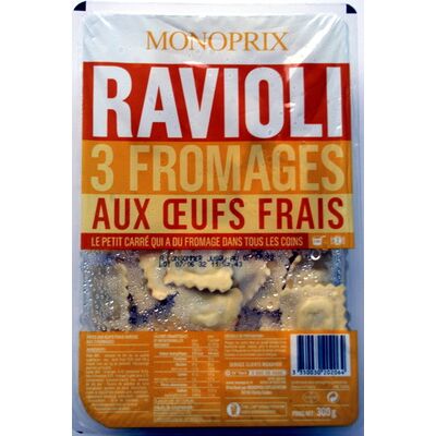 Ravioli 3 fromages aux œufs frais (Monoprix - Monoprix Exploitation)