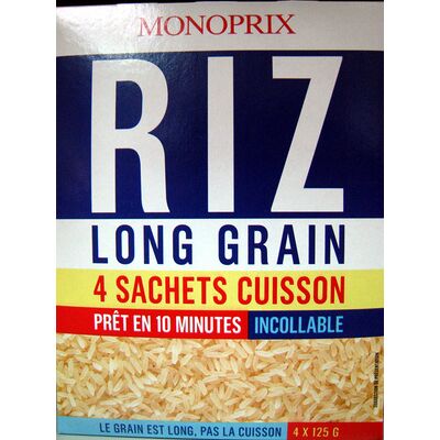 Riz long grain 4 sachets cuisson monoprix (Monoprix)