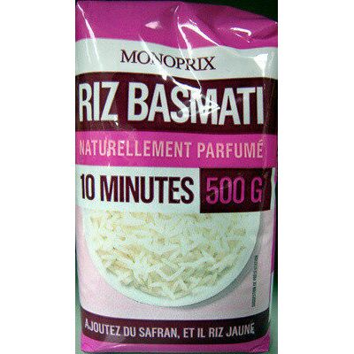 Riz basmati 10 minutes (Monoprix)