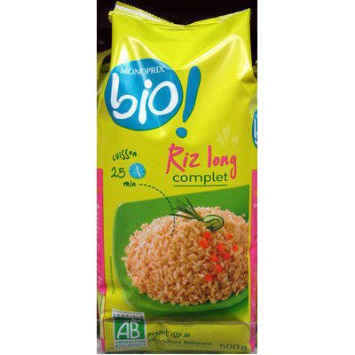 Riz long complet bio monoprix (Monoprix - Monoprix Bio)