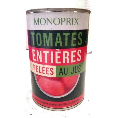 Tomates entières pelées au jus (Monoprix)