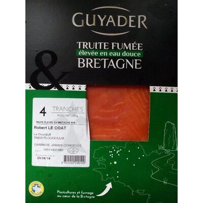 Truite fumée bretagne élevée en eau douce (Guyader)