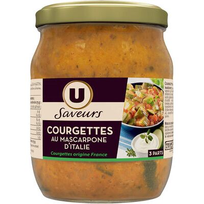 Courgettes au mascarpone d'italie (U Saveurs - U)