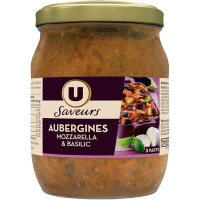 Aubergines mozzarella et basilic (U Saveurs - U)