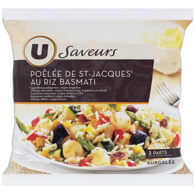 Poêlée de st jacques au riz basmati saveurs (U Saveurs - U)