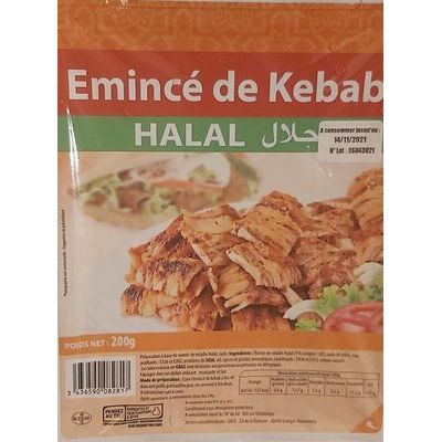 Emincé de kebab (Oriental Viandes)