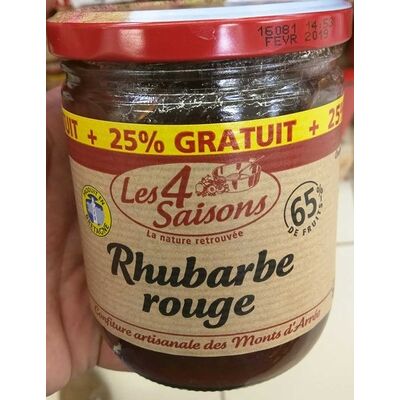 Rhubarbe rouge +25% gratuit (Les 4 Saisons)