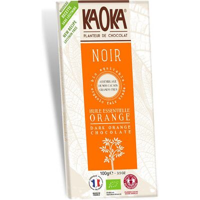 Chocolat noir huile essentielle orange (Kaoka)