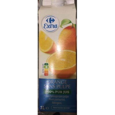 Orange 100% pur fruit pressé (Carrefour)