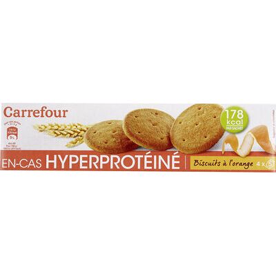 En-cas hyperprotéiné biscuits à l'orange (Carrefour)