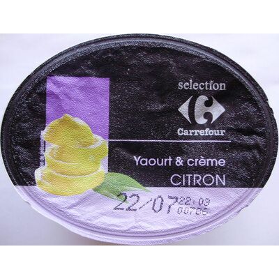 Yaourt & crème citron (Carrefour Sélection - Groupe Carrefour)
