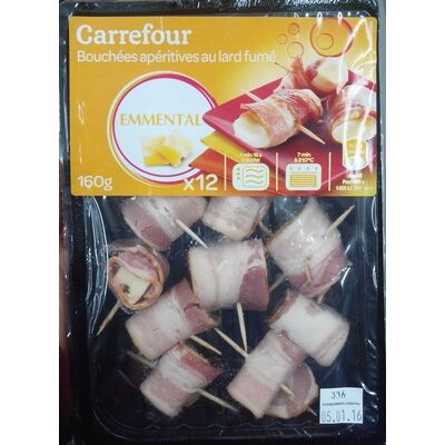 Bouchées apéritives au lard fumé emmental (Carrefour)