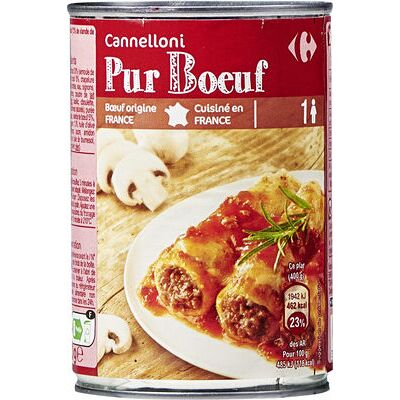 Cannelloni (pur bœuf) (Carrefour)