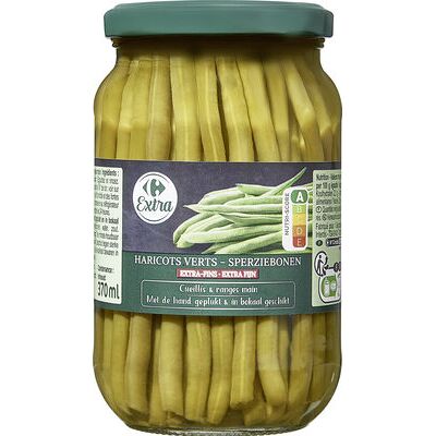 Haricots verts extra fins (Carrefour)