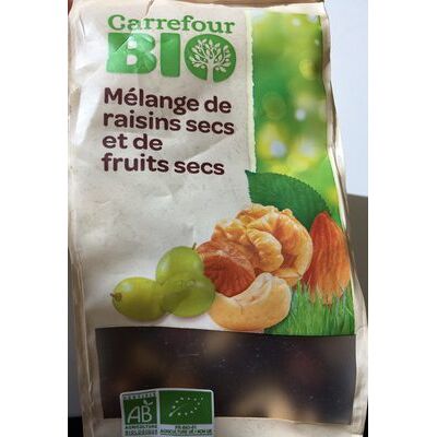 Mix de raisins secs et de fruits secs (Carrefour)