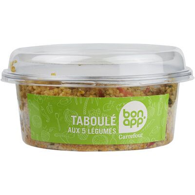Taboulé aux 5 légumes, les classiques (Bon App' Carrefour - Cmi (carrefour Marchandises Internationales))