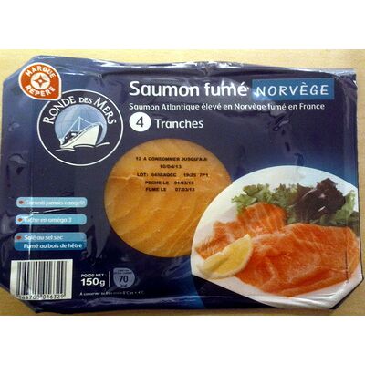 Saumon fumé de norvège 4 tranches (Ronde Des Mers)