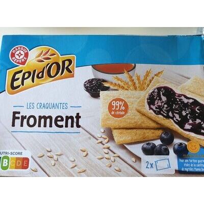 Tartines craquantes au froment (épi D'or)