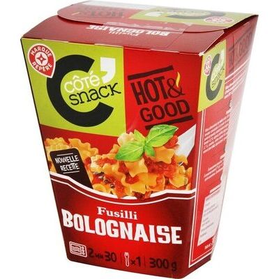 Fusilli à la bolognaise - box (Côté Snack - Marque Repère)