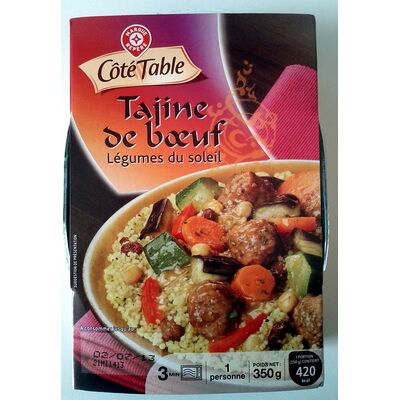 Tajine de bœuf, légumes du soleil (Côté Table - Marque Repère)