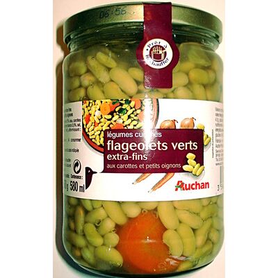 Flageolets verts extra fins (Auchan)