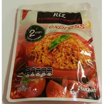 Riz à la méditerranéenne express (Auchan)