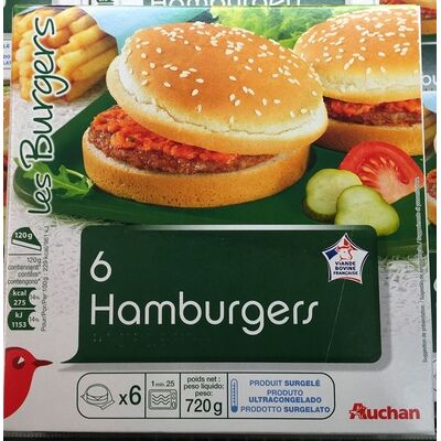 6 hamburgers (Auchan)
