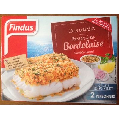 Poisson a la bordelaise chapelure citronné (Findus)