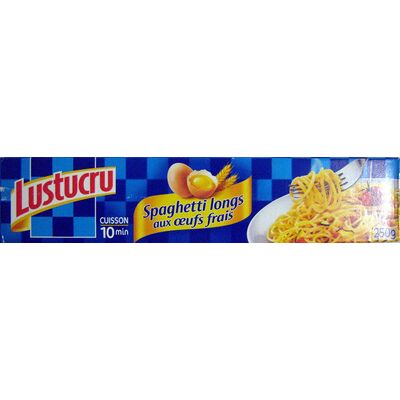 Spaghetti longs aux œufs frais (Lustucru - Pastacorp)