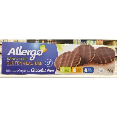 Biscuits nappés au chocolat noir (Allergo)