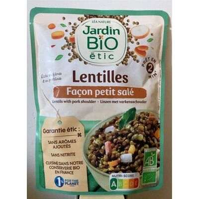 Lentilles façon petit salé (Jardin Bio)