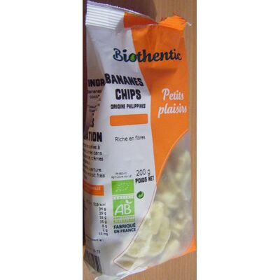 Bananes chips (Biothentic)