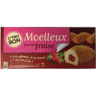 Moelleux fourrés fraise (C'tro Bon - Ab Foods)