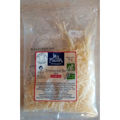 Emmental bio râpé (29% mg) (Lait Plaisirs)